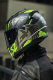 Rapıd 2 Raven Mat Siyah-gri-neon Sarı Kask