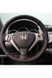 Honda Jazz Çift Desen Deri Direksiyon Kılıfı