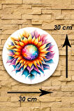 Mandala Renkli Ahşap Tablo Modeli, Oturma Odası, Yatak Odası, Salon, Ofis, Ev Dekorasyonu