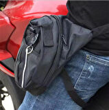 Motosiklet Bacak&bel Çantası Premium Suya Dayanıklı Unisex Geniş Ayarlanabilir Kemerli Motorcu Çanta