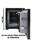 Çelik Para Kasası 40 Cm Anahtarlı 7035 Beyaz