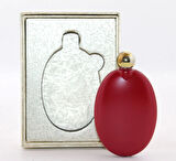 Paslanmaz Çelik Yuvarlak Matara Kırmızı Renk