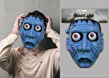 Frankenstein Temalı Sallanan Oynar Gözlü Maske