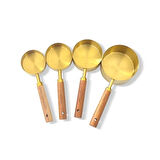 4'lü Ahşap Saplı Ölçü Kaşığı