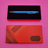 Kutulu Metal Turkuaz Kalem