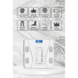 Beyaz Renk Bluetooth Özellikli Akıllı Tartı