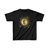 Çocuk Unisex Baskılı T-Shirt - Siyah
