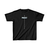 Çocuk Unisex Baskılı T-Shirt - Siyah