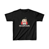 Unisex Çocuk Baskılı T-Shirt - Siyah