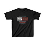 Unisex Çocuk Baskılı T-Shirt - Siyah