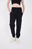Üç İplik Basic Lastikli Eşofman Pantolon - Lacivert