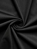 Benzersiz Sırt Baskılı Erkek Sokak Stili Bol Tişört - Nefes Alabilir Polyester, Makinede Yıkanabilir - Siyah