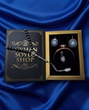 Seyhan Soylu Shop - Özel Tasarım Kitap Kutulu Kadın Bakır Takı Seti Ve Tesbih Kombini - Kolye Küpe Bileklik Yüzük 5 Parça Otantik Şık Hediyelik - Doğum Günü Yıl Dönümü Anneler Günü