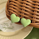 Yeşil Kalp Küpe