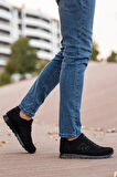 Erkek Günlük Comfort Casual Rahat Taban Esnek Bağcıklı Yürüyüş Triko Sneaker Beyaz Spor Ayakkabı