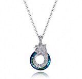Monemel Swarovski Taşlı Kaplan Kolye (Altın Kaplama)