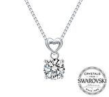 Monemel Swarovski Taşlı Gümüş Kolye (Altın Kaplama)