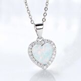 Monemel Swarovski Taşlı Kalp Kolye