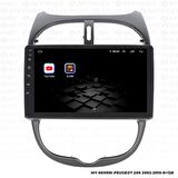 Araç Multimedya Peugeot 206 Android 12 Carplay 4Gb Ram + 64Gb Hdd Navigasyon Ekran MYW