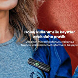 VUXBEEG UP30 2.4GHz Mini Kablosuz Yaka Mikrofonu Youtuber iOS Android-(5775)