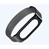 Mijobs Xiaomi Uyumlu Mi Band 4-3 Metal Kayış Kordon Milano Loop-(5775)