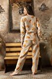 Lukitus Welsof Desenli Peluş Pijama Takımı