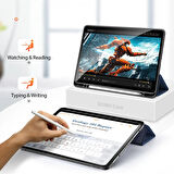 DUX DUCİS iPad Pro 12.9 (2021-2020-2018 )Kılıf Kalem Yerli Soft Tpu Mıknatıslı