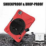 iPad Pro11 (2021-2020-2018) Kılıf Shockproof 3 Katmanlı Standlı Zırh Kılıf Ka