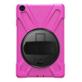 Galaxy Tab A7 10.4 SM-T500-T505-T507 Kılıf Shockproof 3 Katmanlı Standlı Zırh K