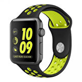 Ally Apple Watch 7-8 45mm 6-5-4 44mm Kayış Kordon Nike Style Soft Silikon 3-2-1 42