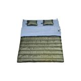 NEO -23 350 GR ELYAF+200 GR PELUŞ POLARLI YASTIKLI ÇİFT KİŞİLİK UYKU TULUMU HAKİ