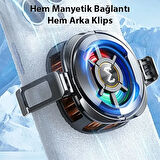 CX06 iOS Android Soğutucu 15W Manyetik + Arka Klips 2&#039;si 1 Arada Yarı İletke