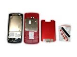 Nokia N700 Kasa Kapak Nokia N700 Siyah Kırmızı Renk Orta Kasa Ön Kapak Arka Kapak Tuş Takımı