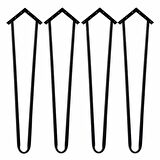 Talya 4 Lü Set Ahşap ve Kütük Sehpa Metal Firkete Ayak 51 cm