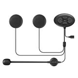 ALLY DK11 Motosiklet Kask Kulaklık Bluetooth 5.0 Kulaklık FM Radyo IP54 Su Geçirm