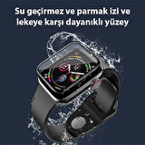 Apple Uyumlu Watch 7-8 41mm 3D PmmA Kavisli Full Cam Ekran Koruyucu PET-(5775)