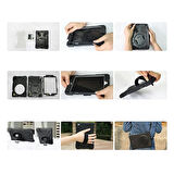 İpad Mini 4/ 5 Shockproof 3 Katmanlı Standlı Zırh Kılıf-(5775)