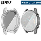 Ally Huawei Watch GT2 46mm 360 Koruma Ultra İnce Silikon Kılıf-(5775)