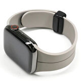 Ally Apple Uyumlu Watch 7-8 41mm 6-5-4 40mm Manyetik Uçlu Silikon Kayış Kordon 3-2-1 38m