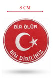 Delux Serisi Model Arması Motif Nakış Patch Bir Ölür Bin Diriliriz