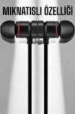 Kablolu Mıknatıslı Sport Kulaklık Bluetooth Bağlantılı