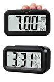 Gece Dijital Masa Saati Dijital Alarmlı Led Ekran Pilli Çalar Saat