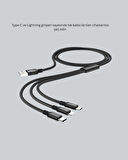 Çoklu USB Şarj Kablosu – 12m Hızlı Şarj 3A Güçlü Akım