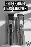 Saç Sakal Vücut Şarjlı Kablosuz Tıraş Makinesi Profesyonel Paslanmaz Çelik