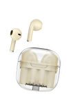 LS-09 Bluetooth 5.3 TWS Kablosuz Airpods Kulaklık - Krem-(5796)