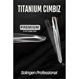 HSNET 3 mm İnce Uçlu Cımbız Titanyum Çelik Solingen Professional