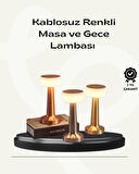 Modern USB'li Kablosuz Masa Lambası – Minimalist Tasarım 3 Farklı Parlaklık