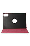 Xiaomi Redmi Pad SE Kılıf 360 Tablet Deri Kılıf - Pembe-(5796)