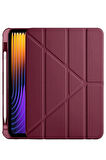 Xiaomi Pad 7 Pro Kılıf Kalemlikli Mars Tablet Kılıfı - Mor-(5796)