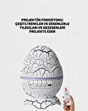 Çocuk Odası İçin Galaxy Projektör + Beyaz Gürültü + Uzaktan Kumandalı